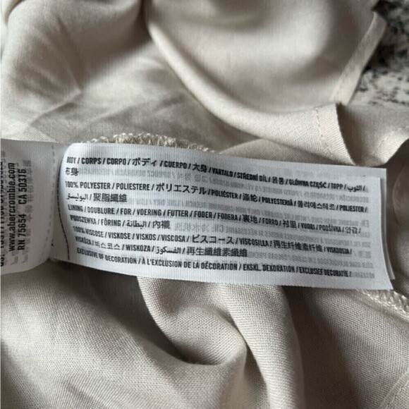 Abercrombie & Fitch Snakeskin Print Wrap Mini Dress M Tall - Picture 5 of 12